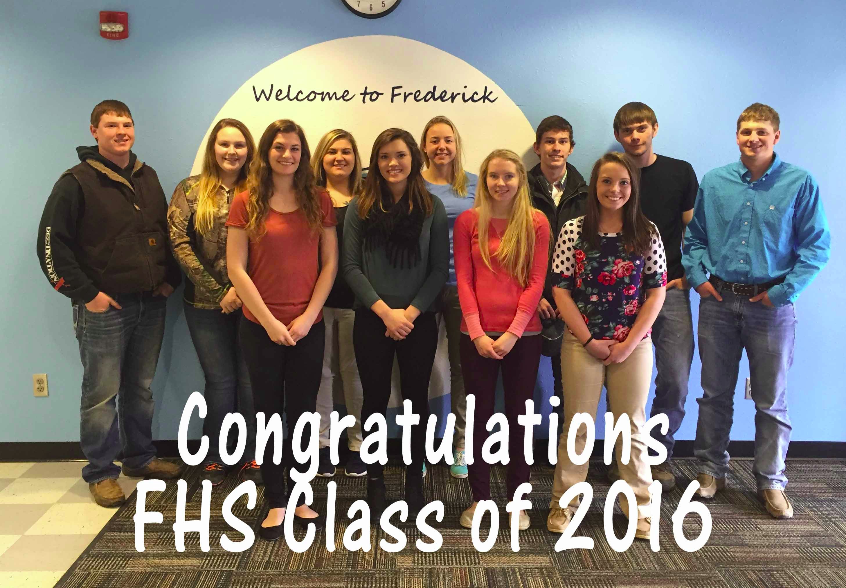 2016 graduating class of Frederick High School