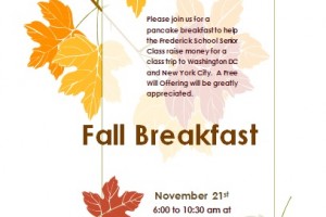 Fall Breakfast - Class of 2016