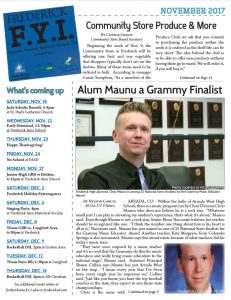 Frederick FYI News November 2017 Cover