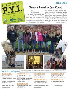 Frederick FYI News May 2016 cover